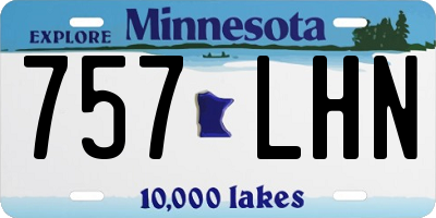 MN license plate 757LHN