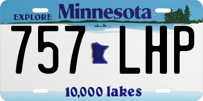 MN license plate 757LHP