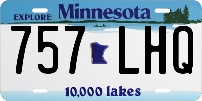 MN license plate 757LHQ