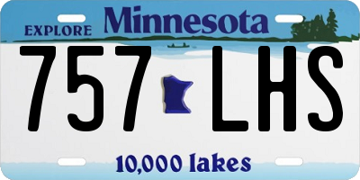 MN license plate 757LHS