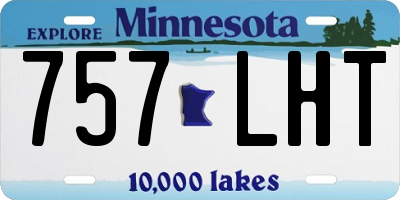 MN license plate 757LHT