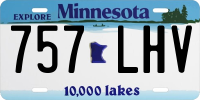 MN license plate 757LHV