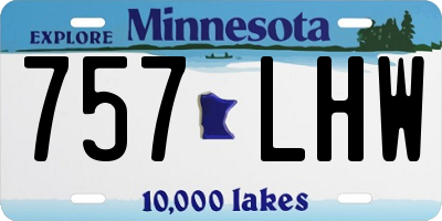 MN license plate 757LHW