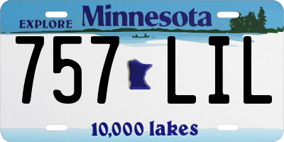 MN license plate 757LIL