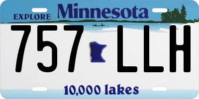 MN license plate 757LLH