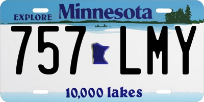 MN license plate 757LMY