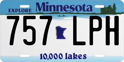 MN license plate 757LPH