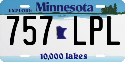 MN license plate 757LPL