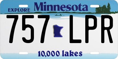 MN license plate 757LPR