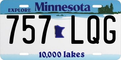 MN license plate 757LQG