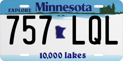 MN license plate 757LQL