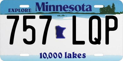 MN license plate 757LQP