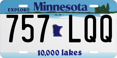 MN license plate 757LQQ