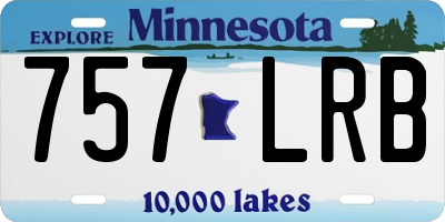 MN license plate 757LRB