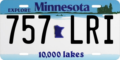 MN license plate 757LRI