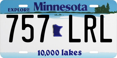 MN license plate 757LRL
