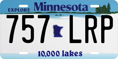 MN license plate 757LRP