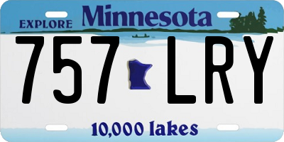MN license plate 757LRY