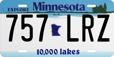 MN license plate 757LRZ