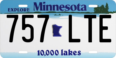 MN license plate 757LTE