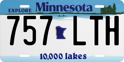 MN license plate 757LTH