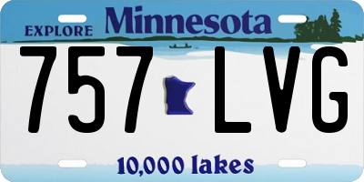 MN license plate 757LVG