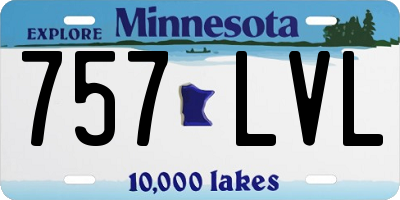 MN license plate 757LVL
