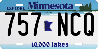 MN license plate 757NCQ