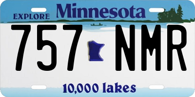 MN license plate 757NMR