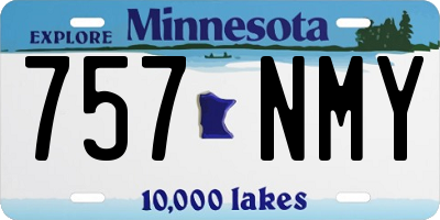 MN license plate 757NMY