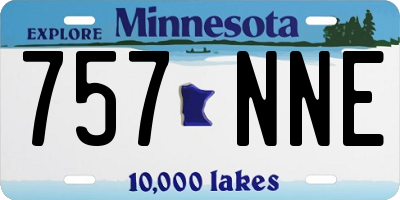 MN license plate 757NNE
