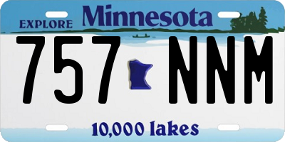 MN license plate 757NNM