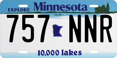 MN license plate 757NNR