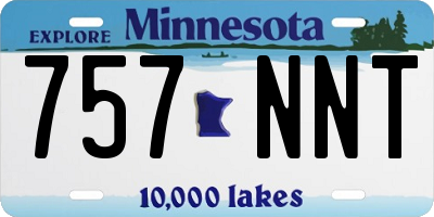 MN license plate 757NNT