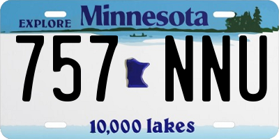 MN license plate 757NNU
