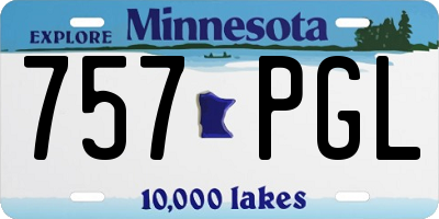 MN license plate 757PGL