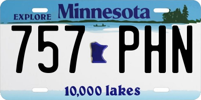 MN license plate 757PHN