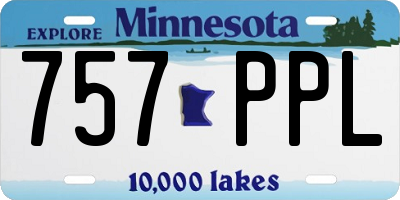 MN license plate 757PPL