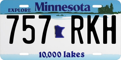 MN license plate 757RKH