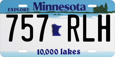 MN license plate 757RLH