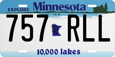 MN license plate 757RLL