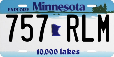 MN license plate 757RLM