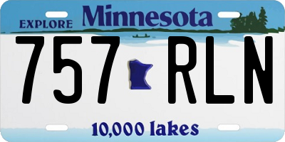 MN license plate 757RLN
