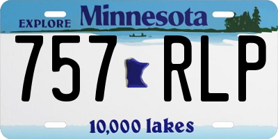 MN license plate 757RLP