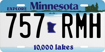 MN license plate 757RMH