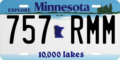 MN license plate 757RMM