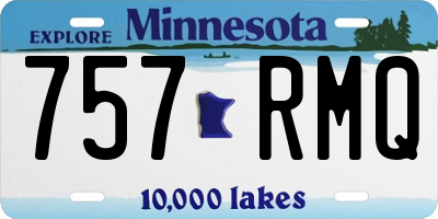 MN license plate 757RMQ