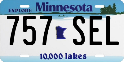 MN license plate 757SEL
