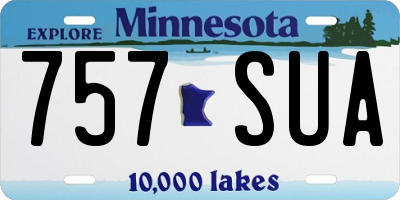 MN license plate 757SUA
