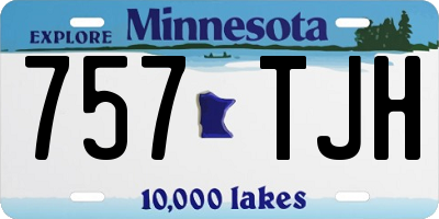 MN license plate 757TJH